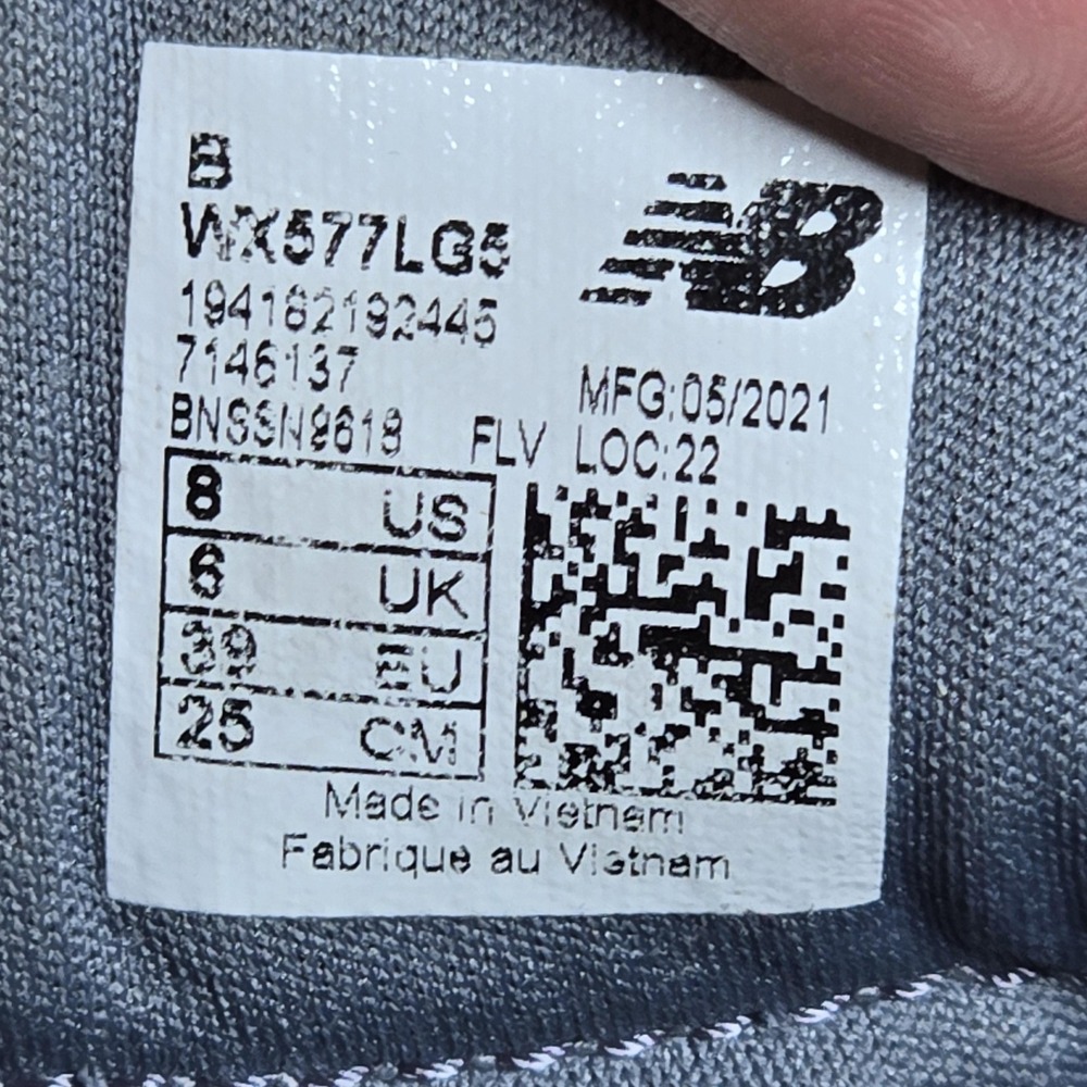 New Balance Running Shoes Womens Size 8 Gray Mint Blue WX577LG5 Cush+ Sneaker - Picture 10 of 10